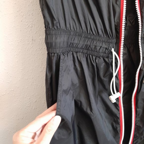 HUNTER for Target Black Sporty Windbreaker Sleeveless Dress Full Zip Front XS - Picture 7 of 16